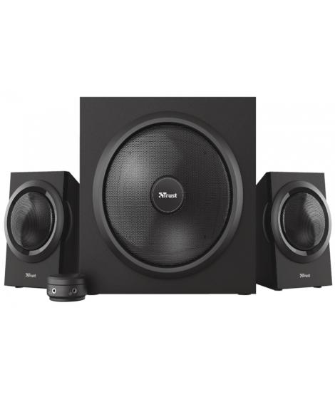 Trust Yuri Sistema de Altavoces 2.1 120W - Subwoofer 30W - Control de Bajos - Cable de 1.50m - Color Negro