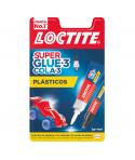 Loctite Superglue-3 Plasticos Dificiles Pegamento 2gr + Activador 4ml - Pegamento Transparente y Liquido - Formulado para Plasti