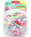 Stabilo Swing Cool Pastel Expositor de 100 Marcadores Fluorescentes - Cuerpo Plano - Punta Biselada - Trazo entre 1 y 4mm - Tint