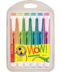 Stabilo Swing Cool Pack de 6 Marcadores Fluorescentes - Cuerpo Plano - Punta Biselada - Trazo entre 1 y 4mm - Tinta con Base de 