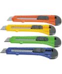 Bismark Cutter Grande Retractil - Medidas 17x8x15cm - Empuñadura de Plastico - Bloqueo de Seguridad - Colores Surtidos