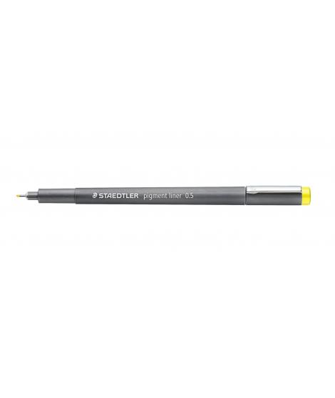 Staedtler Pigment Liner 308 Rotulador Calibrado - Trazo 0.5mm - Secado Rapido - Color Amarillo