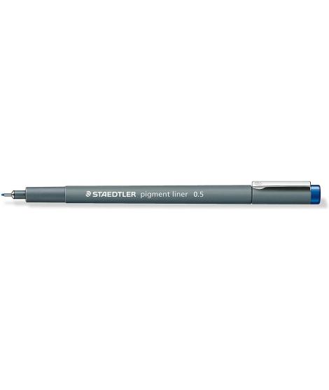 Staedtler Pigment Liner 308 Rotulador Calibrado - Trazo 0.5mm - Secado Rapido - Color Azul