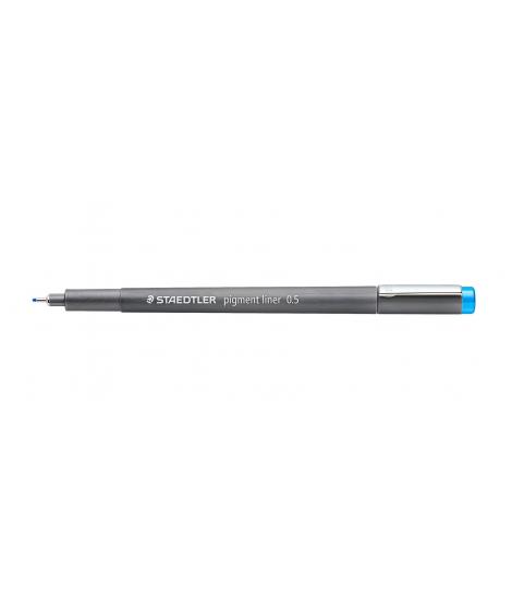 Staedtler Pigment Liner 308 Rotulador Calibrado - Trazo 0.5mm - Secado Rapido - Color Azul Claro