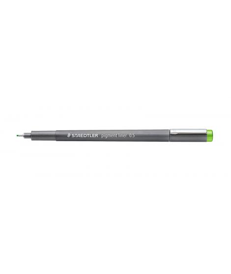 Staedtler Pigment Liner 308 Rotulador Calibrado - Trazo 0.5mm - Secado Rapido - Color Verde Claro