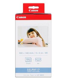 Canon KP-108IN Value Pack de Tinta Original - 108 Hojas Papel Fotografico 100x148 mm - 3115B001