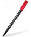 Staedtler Lumocolor Permanent 313 Rotulador Permanente de Punta Fina - Trazo 0.4mm Aprox - Secado Rapido - Color Rojo