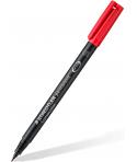 Staedtler Lumocolor Permanent 313 Rotulador Permanente de Punta Fina - Trazo 0.4mm Aprox - Secado Rapido - Color Rojo