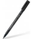 Staedtler Lumocolor Permanent 313 Rotulador Permanente de Punta Fina - Trazo 0.4mm - Secado Rapido - Color Negro