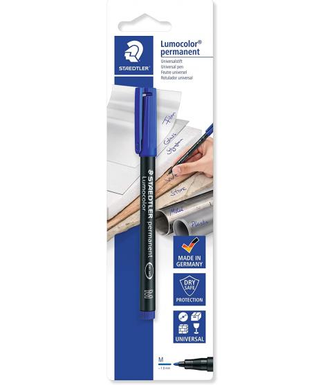 Staedtler Lumocolor Permanent 317 Rotulador Permanente de Punta Fina - Trazo 1mm - Para Casi Todas las Superficies - Secado Rap