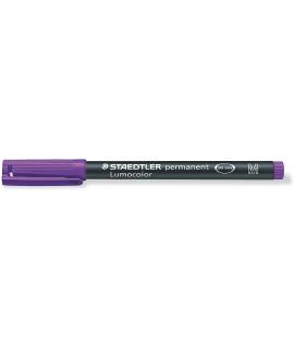 Staedtler Lumocolor 317 Rotulador Permanente - Punta Media Redonda - Trazo 1mm Aprox - Capuchon con Clip - Secado Rapido - Color