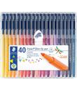 Staedtler Triplus Color 323 Pack de 40 Rotuladores de Punta Fina - Trazo 1mm Aprox - Tinta Base de Agua - Colores Surtidos