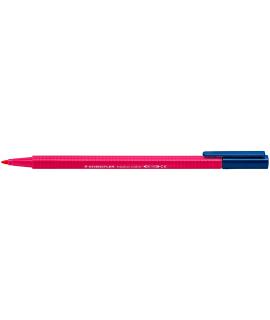 Staedtler Triplus Color 323 Rotulador de Punta Fina - Trazo 1mm Aprox - Tinta Base de Agua - Color Rojo Burdeos