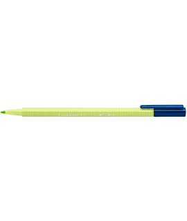 Staedtler Triplus Color 323 Rotulador de Punta Fina - Trazo 1mm Aprox - Tinta Base de Agua - Color Verde Lima