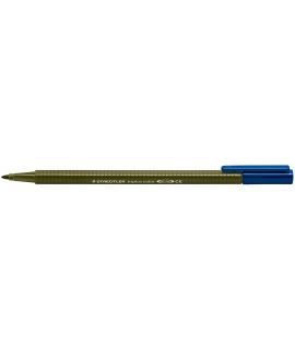 Staedtler Triplus Color 323 Rotulador de Punta Fina - Trazo 1mm Aprox - Tinta Base de Agua - Color Verde Oliva