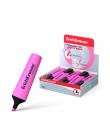 Erichkrause Visioline V-12 - Marcador de Texto con Punta Biselada - Tinta Fluorescente a Base de Agua - Color Rosa