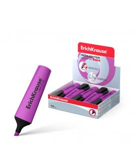 Erichkrause Visioline V-12 - Marcador de Texto con Punta Biselada - Tinta Fluorescente a Base de Agua - Color Violeta