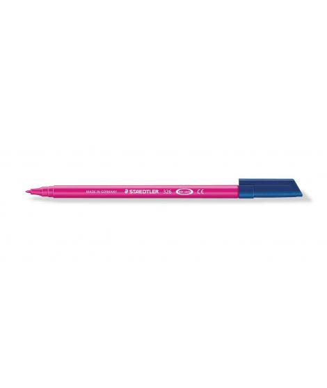 Staedtler Noris 326 Rotulador de Punta Fina - Trazo 1mm Aprox - Tina Base de Agua - Color Magenta