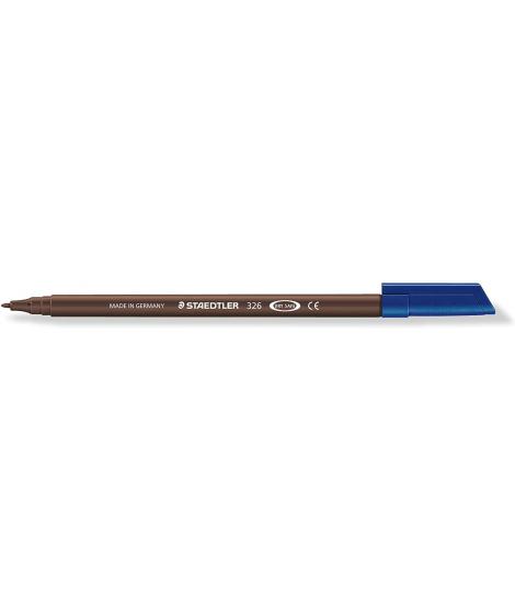 Staedtler Noris 326 Rotulador de Punta Fina - Trazo 1mm Aprox - Tina Base de Agua - Color Pardo Van Dyck