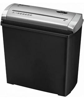 Fellowes Trito 2S Destructora de Papel Manual Corte en Tiras - Destruye hasta 5 Hojas - 11 Litros - Color Negro/Gris