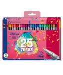 Staedtler Triplus Fineliner 334 Pack de 25 Rotuladores de Punta Fina - Trazo 0.3mm Aprox - Tinta Base de Agua - Colores Surtidos