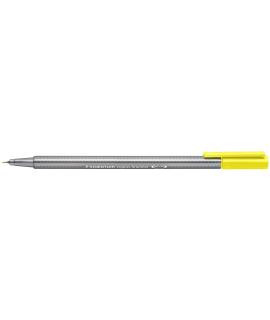 Staedtler Triplus Fineliner 334 Rotulador de Punta Fina - Trazo de 0.3mm - Tinta Base de Agua - Color Amarillo Claro