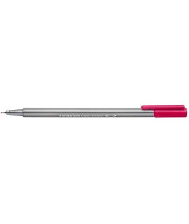 Staedtler Triplus Fineliner 334 Rotulador de Punta Fina - Trazo de 0.3mm - Tinta Base de Agua - Color Rojo Burdeos