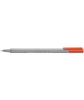 Staedtler Triplus Fineliner 334 Rotulador de Punta Fina - Trazo de 0.3mm - Tinta Base de Agua - Color Rojo Escarlata