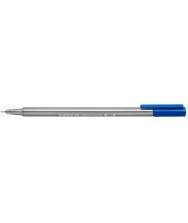 Staedtler Triplus Fineliner 334 Rotulador de Punta Fina - Trazo de 0.3mm - Tinta Base de Agua - Color Azul