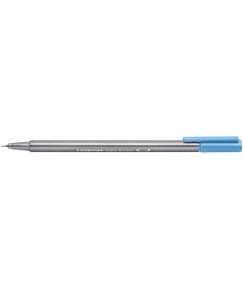 Staedtler Triplus Fineliner 334 Rotulador de Punta Fina - Trazo de 0.3mm - Tinta Base de Agua - Color Azul Cielo