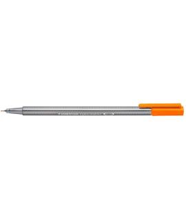 Staedtler Triplus Fineliner 334 Rotulador de Punta Fina - Trazo de 0.3mm - Tinta Base de Agua - Color Naranja