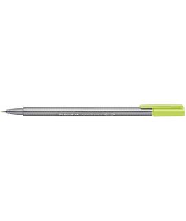 Staedtler Triplus Fineliner 334 Rotulador de Punta Fina - Trazo de 0.3mm - Tinta Base de Agua - Color Verde Lima