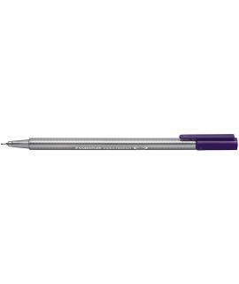 Staedtler Triplus Fineliner 334 Rotulador de Punta Fina - Trazo de 0.3mm - Tinta Base de Agua - Color Violeta Rojizo