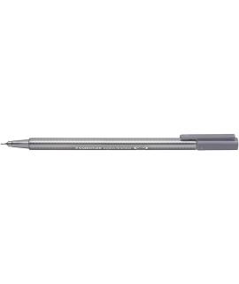 Staedtler Triplus Fineliner 334 Rotulador de Punta Fina - Trazo de 0.3mm - Tinta Base de Agua - Color Gris Paloma