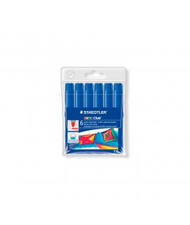 Staedtler Noris Watercolour 340 Pack de 6 Rotuladores de Gran Tamaño - Trazo 3mm Aprox - Lavable Facilmente - Tinta Base de Agua