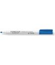 Staedtler Lumocolor 341 Marcador para Pizarra Blanca - Punta Biselada 1 - 2mm Aprox - Secado Rapido - Color Azul