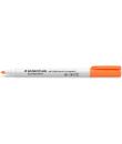 Staedtler Lumocolor 341 Marcador para Pizarra Blanca - Punta Biselada 1 - 2mm Aprox - Secado Rapido - Color Naranja