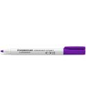 Staedtler Lumocolor 341 Marcador para Pizarra Blanca - Punta Biselada 1 - 2mm Aprox - Secado Rapido - Color Violeta