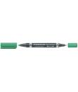 Staedtler Lumocolor 348 Rotulador Permanente de Doble Punta - Secado Rapido - Color Verde