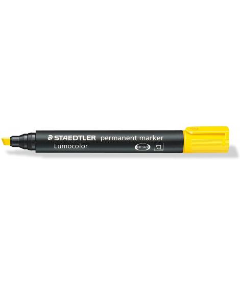 Staedtler Lumocolor 350 Rotulador Permanente - Secado Rapido - Punta 2 - 5 mm Aprox - Color Amarillo