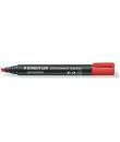 Staedtler Lumocolor 350 Rotulador Permanente - Secado Rapido - Punta 2 - 5 mm Aprox - Color Rojo