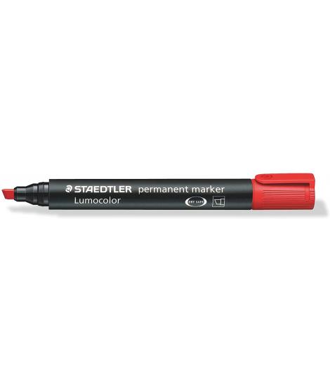 Staedtler Lumocolor 350 Rotulador Permanente - Secado Rapido - Punta 2 - 5 mm Aprox - Color Rojo