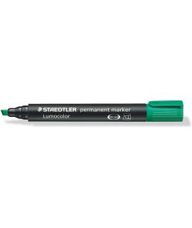 Staedtler Lumocolor 350 Rotulador Permanente - Secado Rapido - Punta 2 - 5 mm Aprox - Color Verde