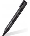 Staedtler Lumocolor 350 Rotulador Permanente - Punta Biselada 2-5mm aprox. - Tinta Base de Alcohol - Secado Rapido - Color Negro