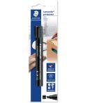 Staedtler Lumocolor 350 Pack de 1 Rotulador Permanente con Punta Biselada - Punta 2-5mm - Tinta Antisecado - Recargable - Color 