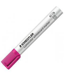 Staedtler Lumocolor 351 Rotulador para Pizarra - Punta Redonda - Trazo 2mm - Capuchon con Clip - Color Rosa