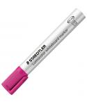 Staedtler Lumocolor 351 Rotulador para Pizarra - Punta Redonda - Trazo 2mm - Capuchon con Clip - Color Rosa