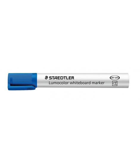 Staedtler Lumocolor 351 Rotulador para Pizarra - Punta Redonda - Trazo 2mm - Capuchon con Clip - Color Azul