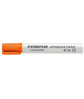 Staedtler Lumocolor 351 Rotulador para Pizarra Blanca - Punta Redonda - Trazo 2mm - Capuchon con Clip - Color Naranja