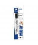 Staedtler Lumocolor 351 Rotulador para Pizarra Blanca - Trazo 2mm - Secado Rapido - Recargable - Color Negro